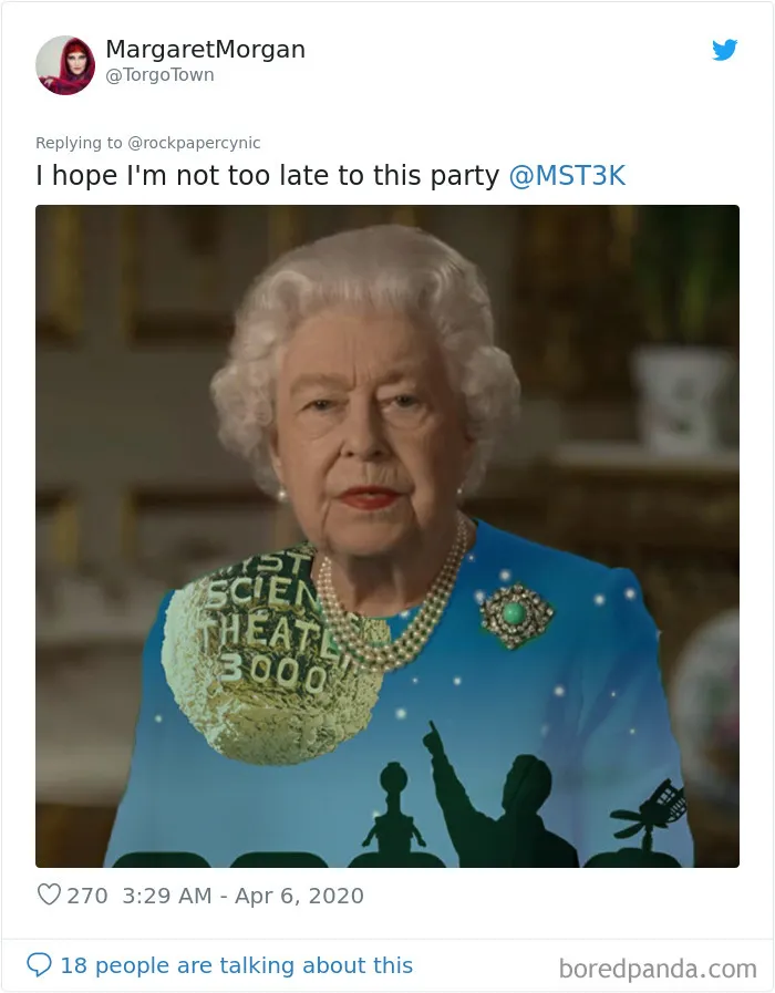 The Queen Of England Gives A Speech In A Green Dress And The Photoshoppers Know What To Do (35 Pics)