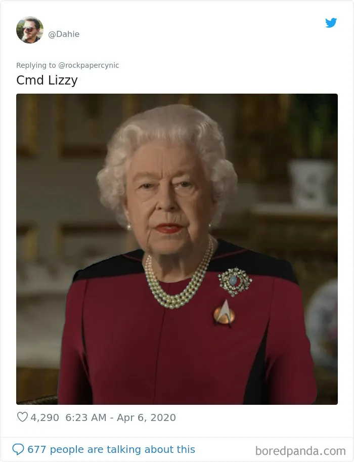 La Reina de Inglaterra dio un discurso vestida de verde y la gente sacó el Photoshop a relucir (35 imágenes)