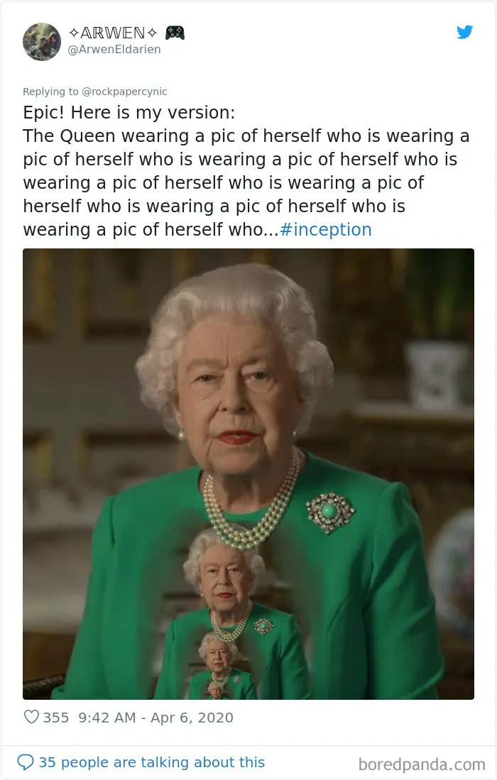 La Reina de Inglaterra dio un discurso vestida de verde y la gente sacó el Photoshop a relucir (35 imágenes)