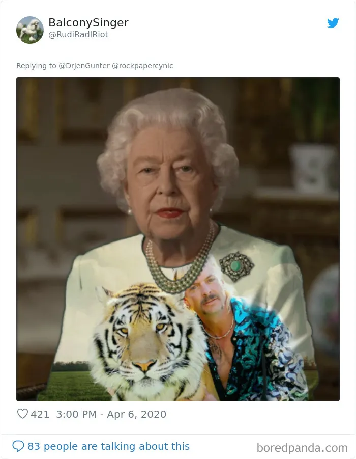 La Reina de Inglaterra dio un discurso vestida de verde y la gente sacó el Photoshop a relucir (35 imágenes)