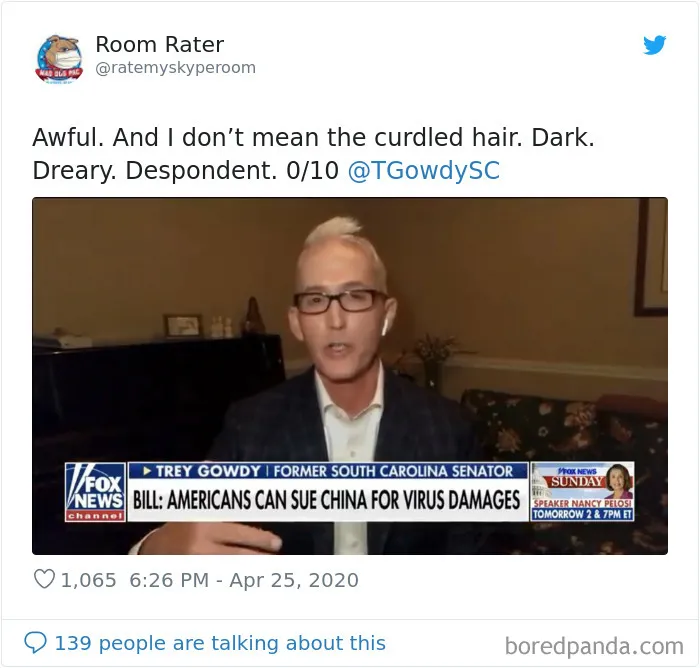 This Account Rates The Rooms Of Famous People On Video Calls And Here Are 30 Hilarious Observations