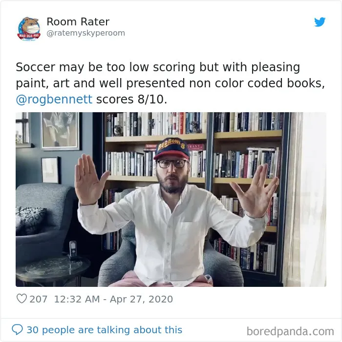 This Account Rates The Rooms Of Famous People On Video Calls And Here Are 30 Hilarious Observations