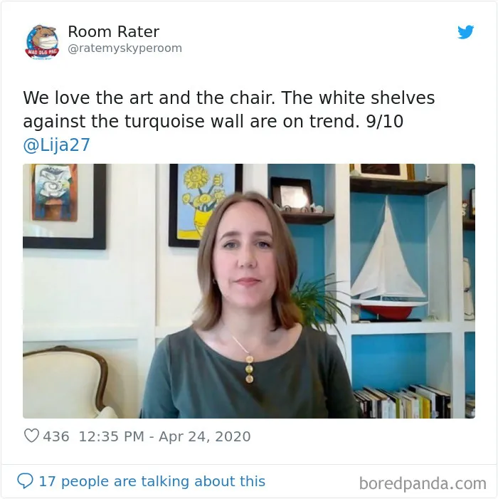 This Account Rates The Rooms Of Famous People On Video Calls And Here Are 30 Hilarious Observations