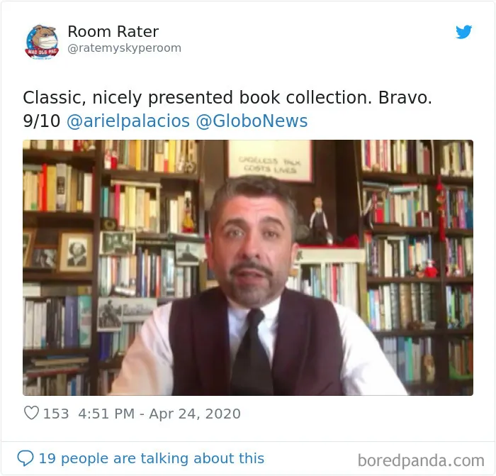 This Account Rates The Rooms Of Famous People On Video Calls And Here Are 30 Hilarious Observations