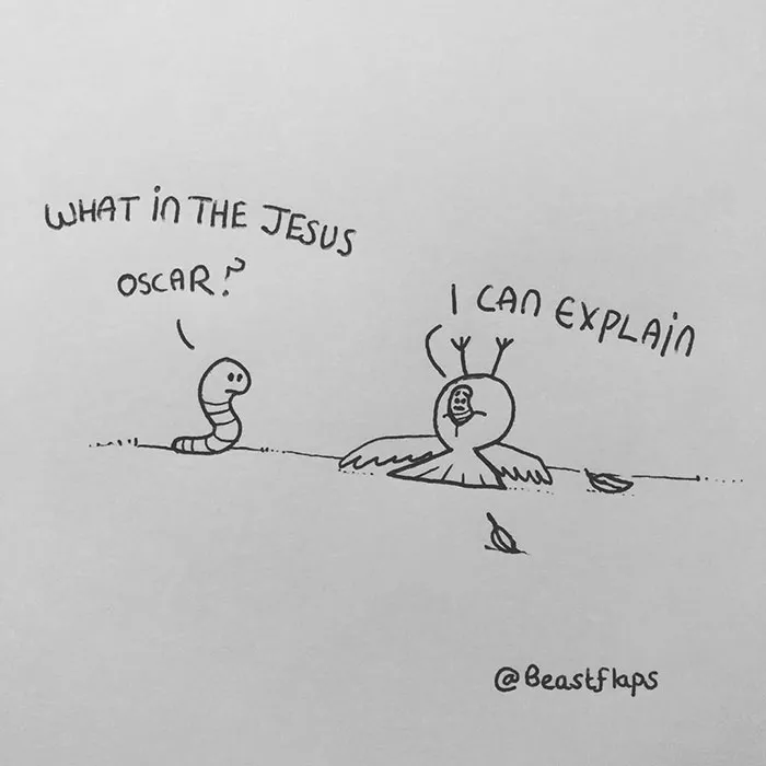 Artist Shares 24 Funny Doodles He Made During Meetings He Didn't Need To Be At (New Pics)