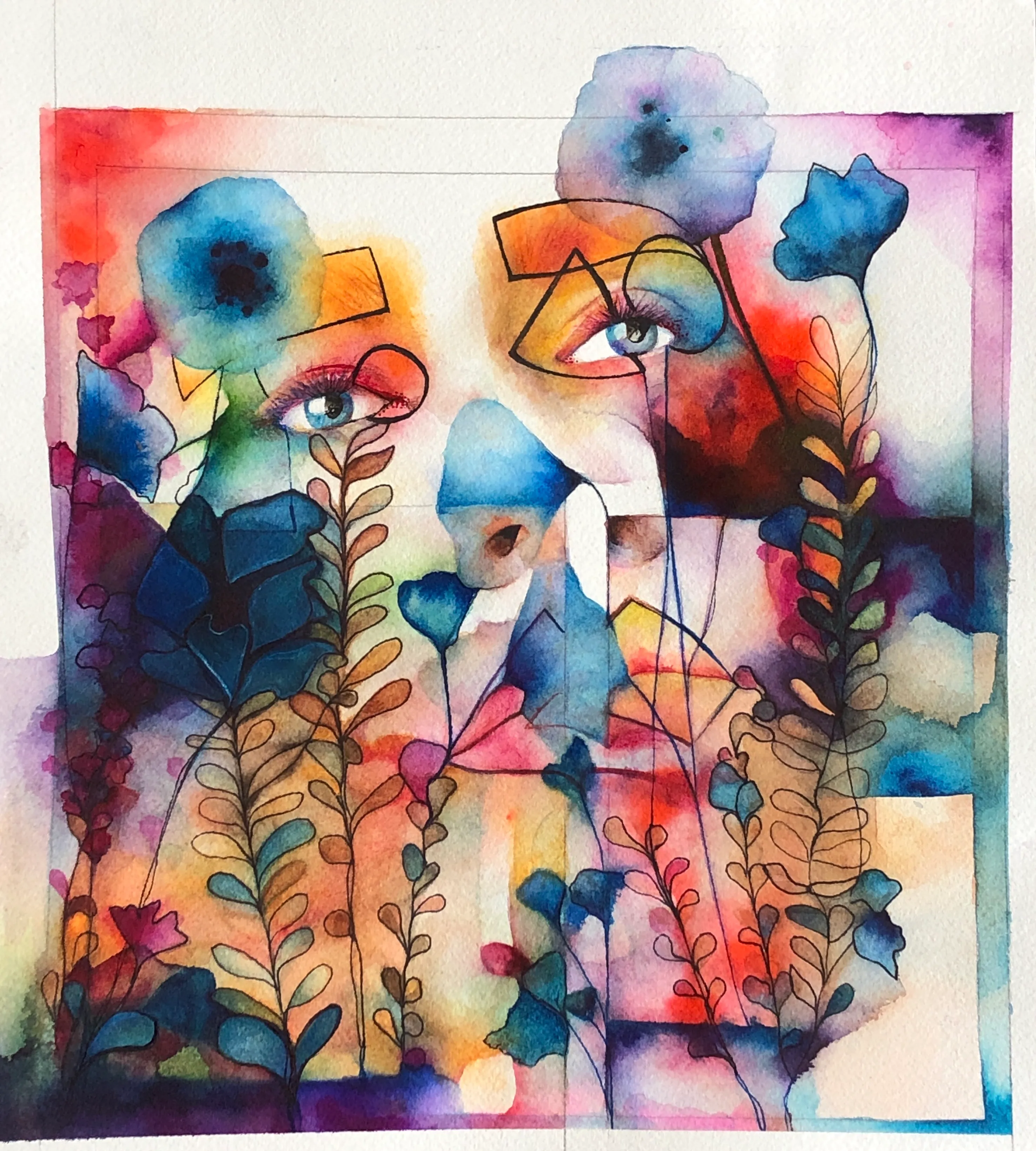 Brooklyn Painter On Canvas And Faces