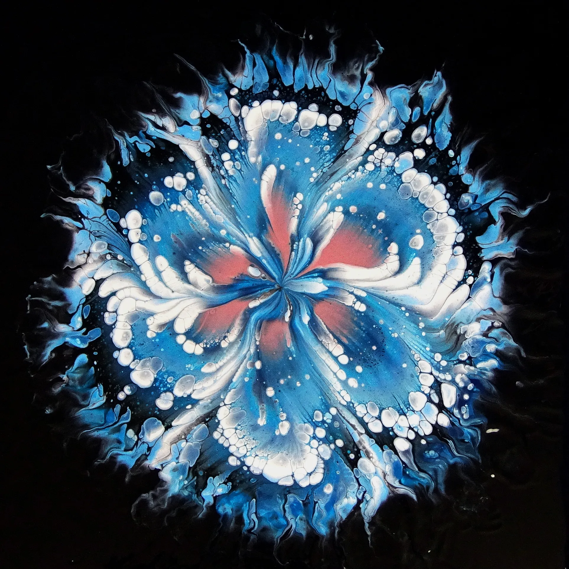 How To Paint A Simple Flower ~ Cup Bottom ~ #stayhome And Paint #withme