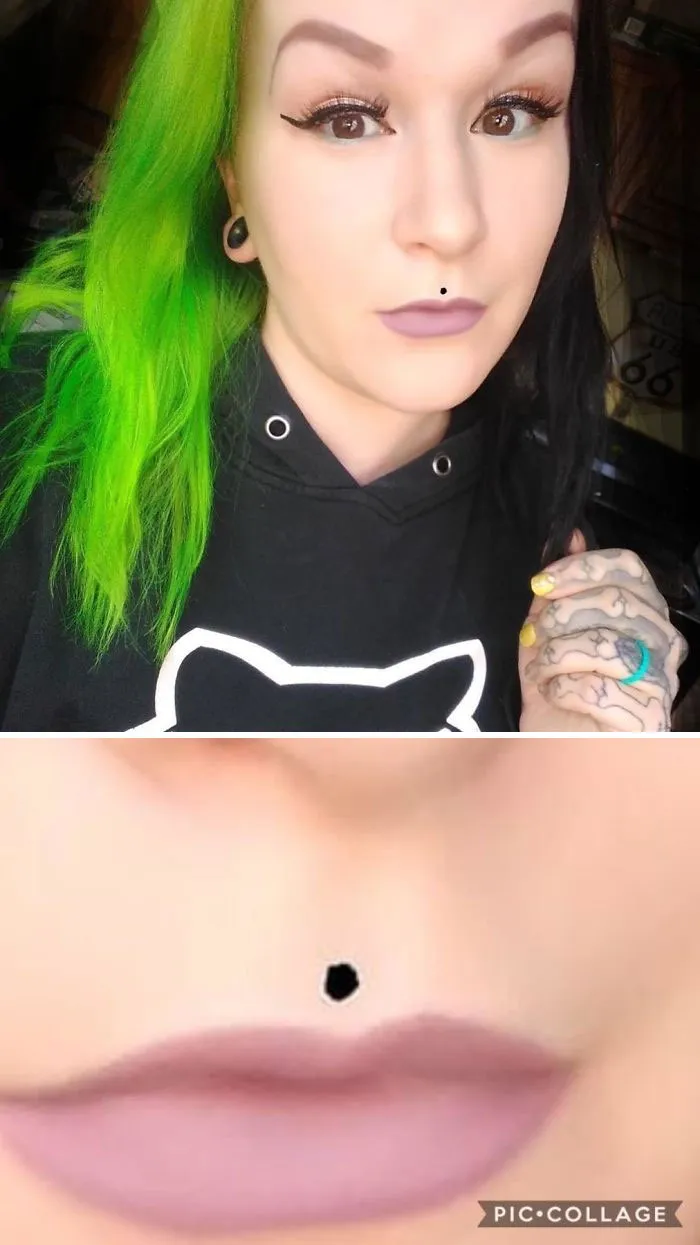 Su piercing falso