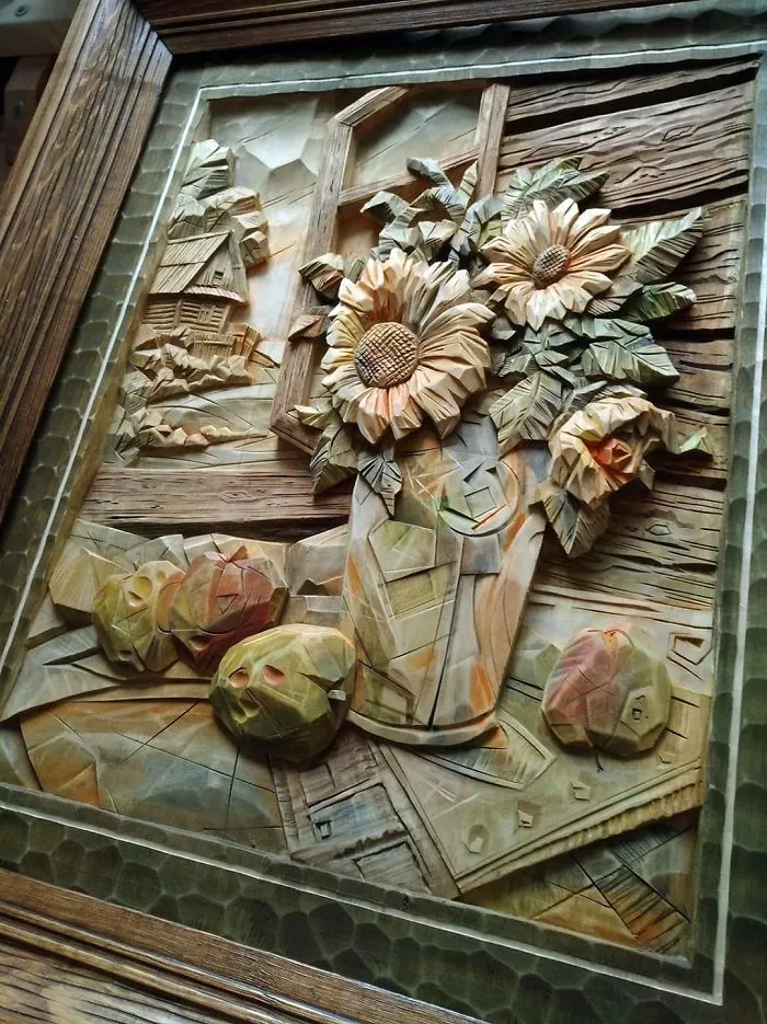 Russian Wood Carver Sculpts Incredibly Detailed Pictures (55 Pics)