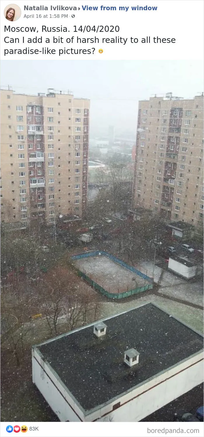 Insanely Popular Online Group Has People Sharing Their 'View From My Window' And Here Are The 40 Best Submissions