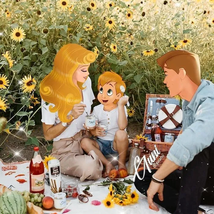 85 Pics Of What "Living Happily Ever After" Looks Like For Disney Princesses, As Imagined By Russian Artist Guni
