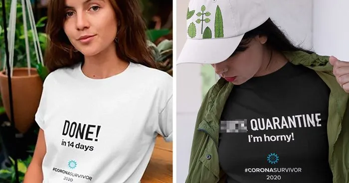 Coronavirus Survivors Can Now Wear These Witty T-Shirts Created By A Designer (17 Pics)
