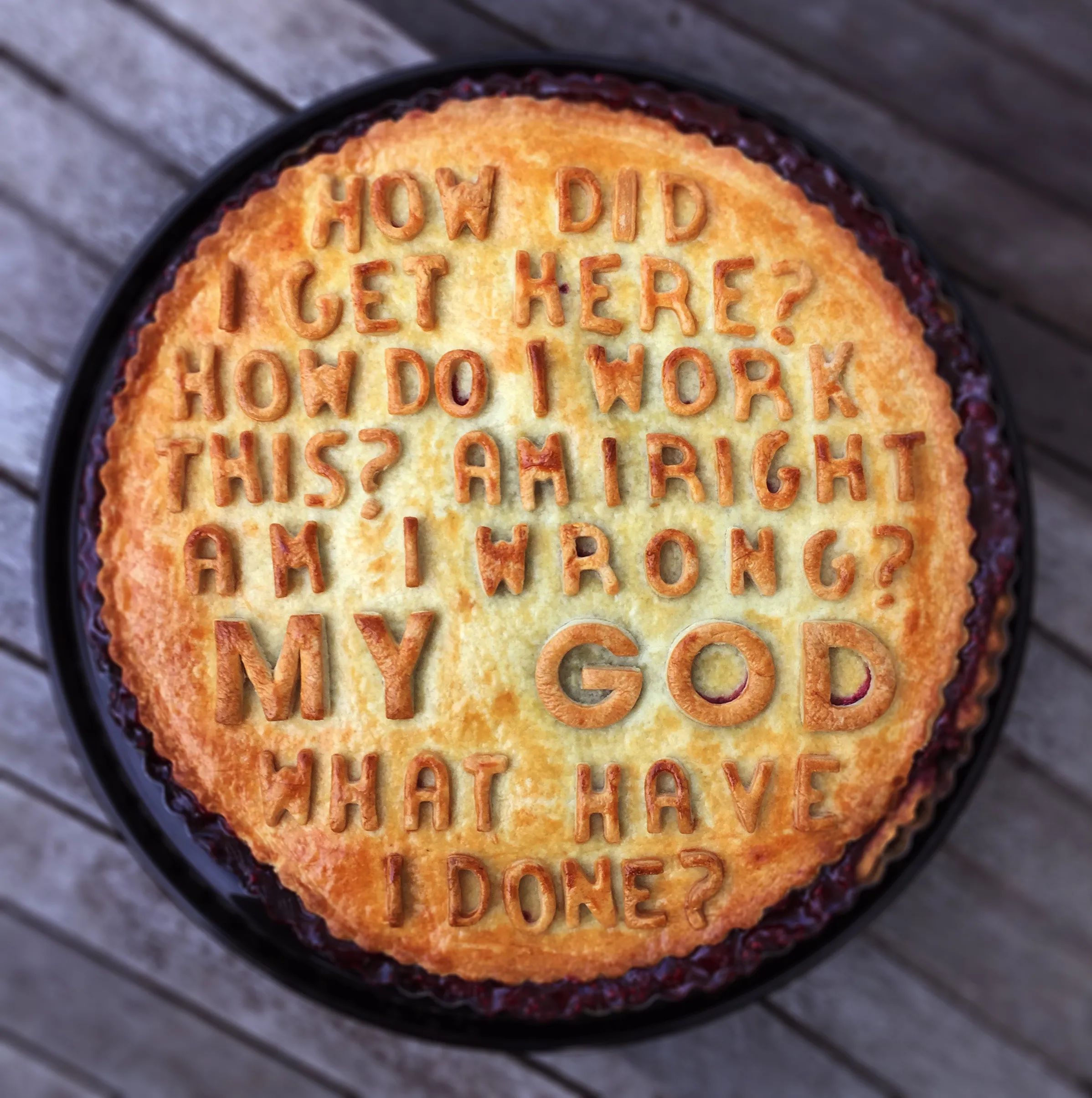 Baking Pies In The Apiecalypse.