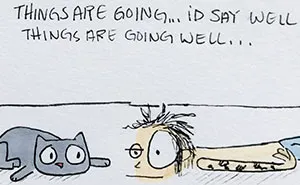 I Illustrated Each Day Of Quarantine With My Wife And A Cat (20 Pics)