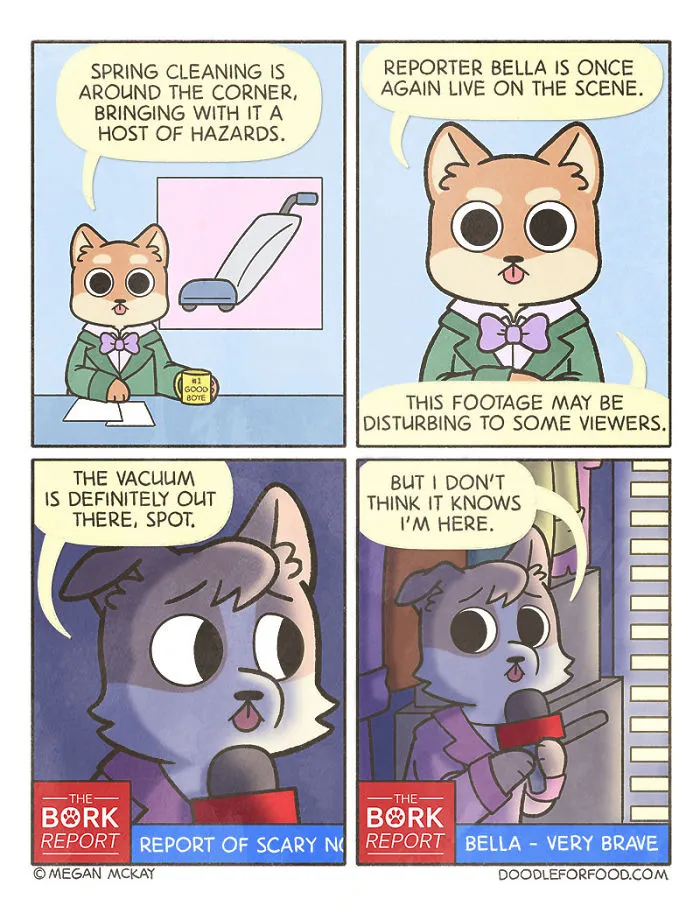 Artist Illustrates Dogs Reporting On Events Important In Daily Pup World In Her 14 Comics