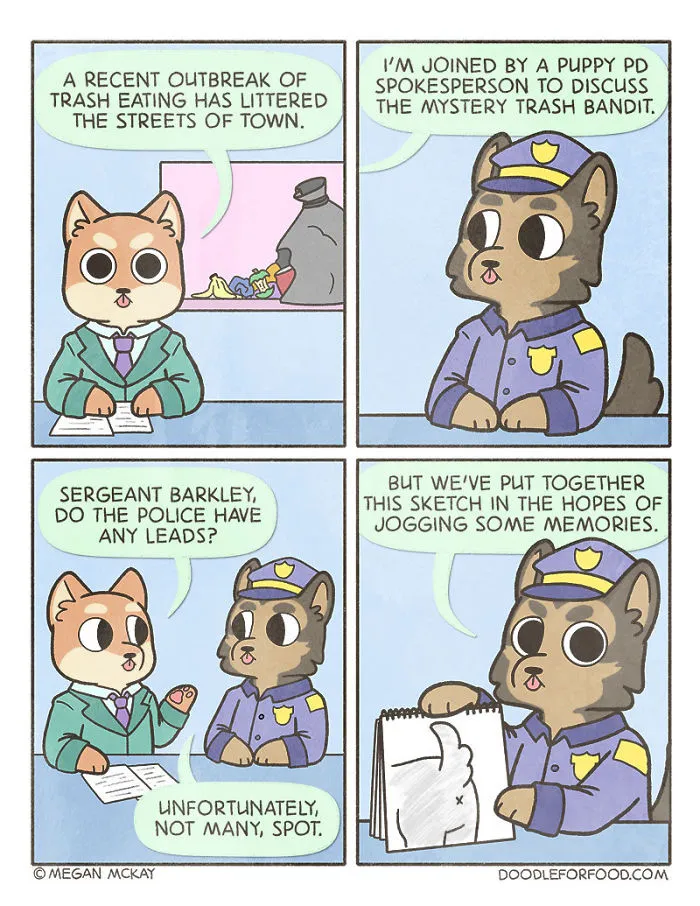 Artist Illustrates Dogs Reporting On Events Important In Daily Pup World In Her 14 Comics