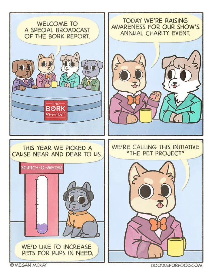 Artist Illustrates Dogs Reporting On Events Important In Daily Pup World In Her 14 Comics