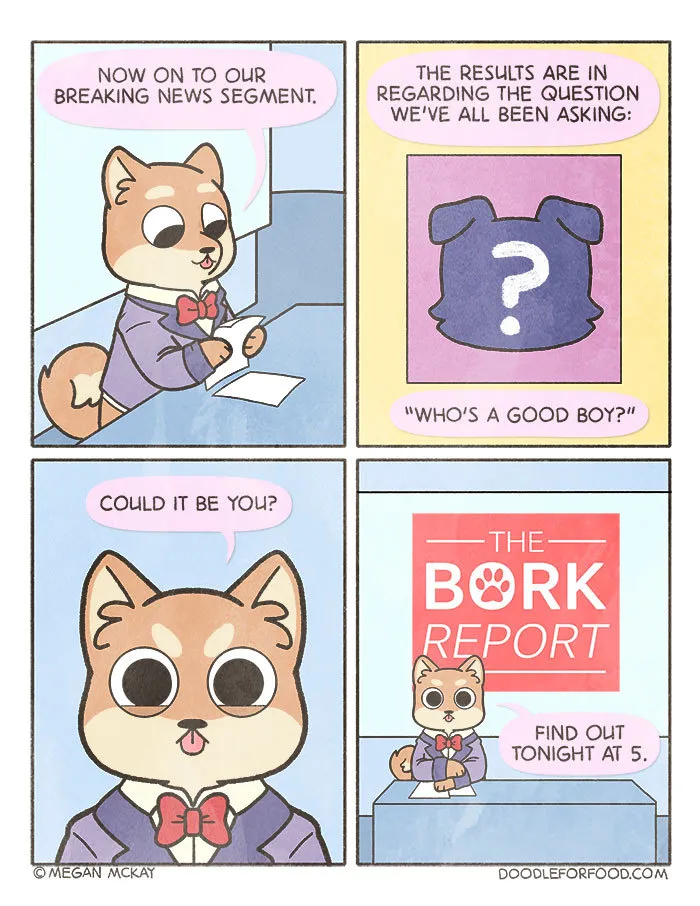 Artist Illustrates Dogs Reporting On Events Important In Daily Pup World In Her 14 Comics