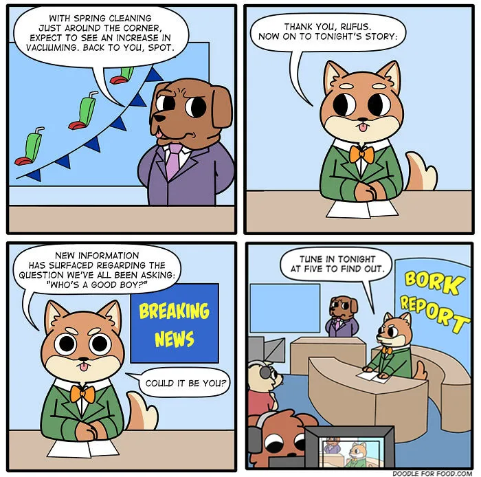 Artist Illustrates Dogs Reporting On Events Important In Daily Pup World In Her 14 Comics