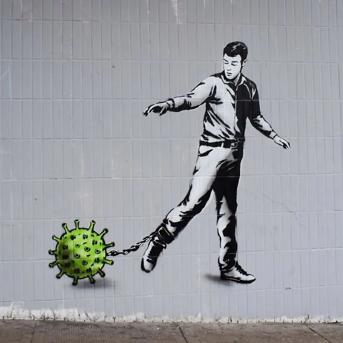 Glasgow, UK. Artist: The Rebel Bear