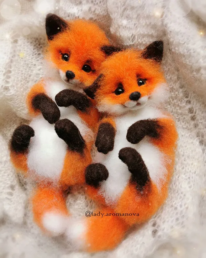 Russian Artist Creates Adorable Mini Felt Animals And Here Are 30 Of The Best Ones