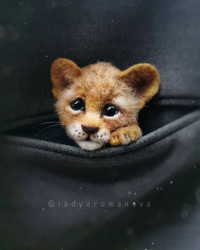 Russian Artist Creates Adorable Mini Felt Animals And Here Are 30 Of The Best Ones
