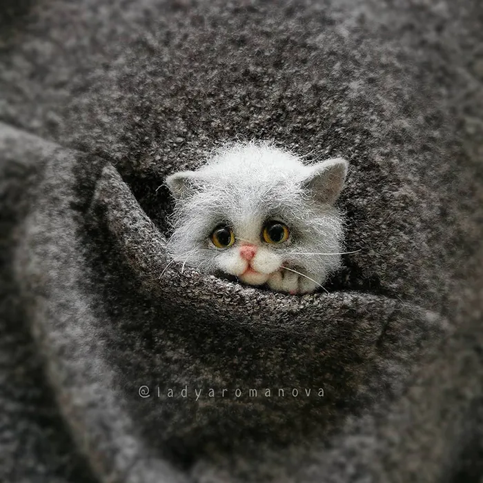 Russian Artist Creates Adorable Mini Felt Animals And Here Are 30 Of The Best Ones