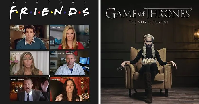 Someone Gave These 8 TV Show Posters The COVID-19 Treatment And It's Spot-On