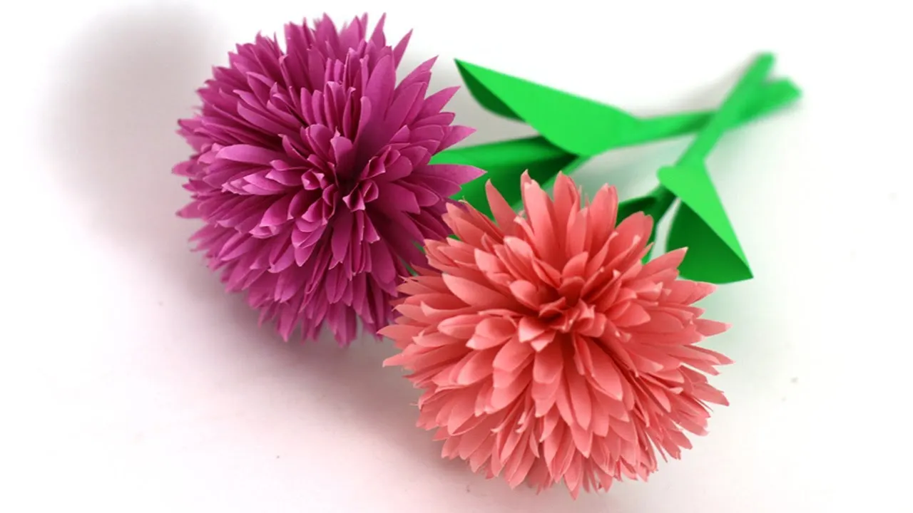 Very Easy Beautiful Paper Flowers | Easy Paper Flower Making | DIY Paper Craft
