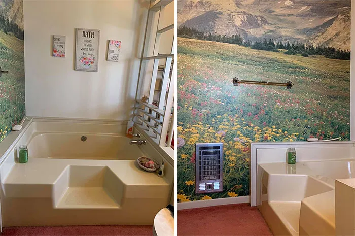 My Grandparents Built This House In 1985 And I Bought It 2 Years Ago. This Is My Favorite Room! (All Except For The Pink Carpet)