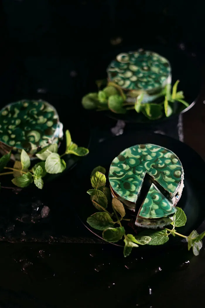 Malachite Cheesecakes