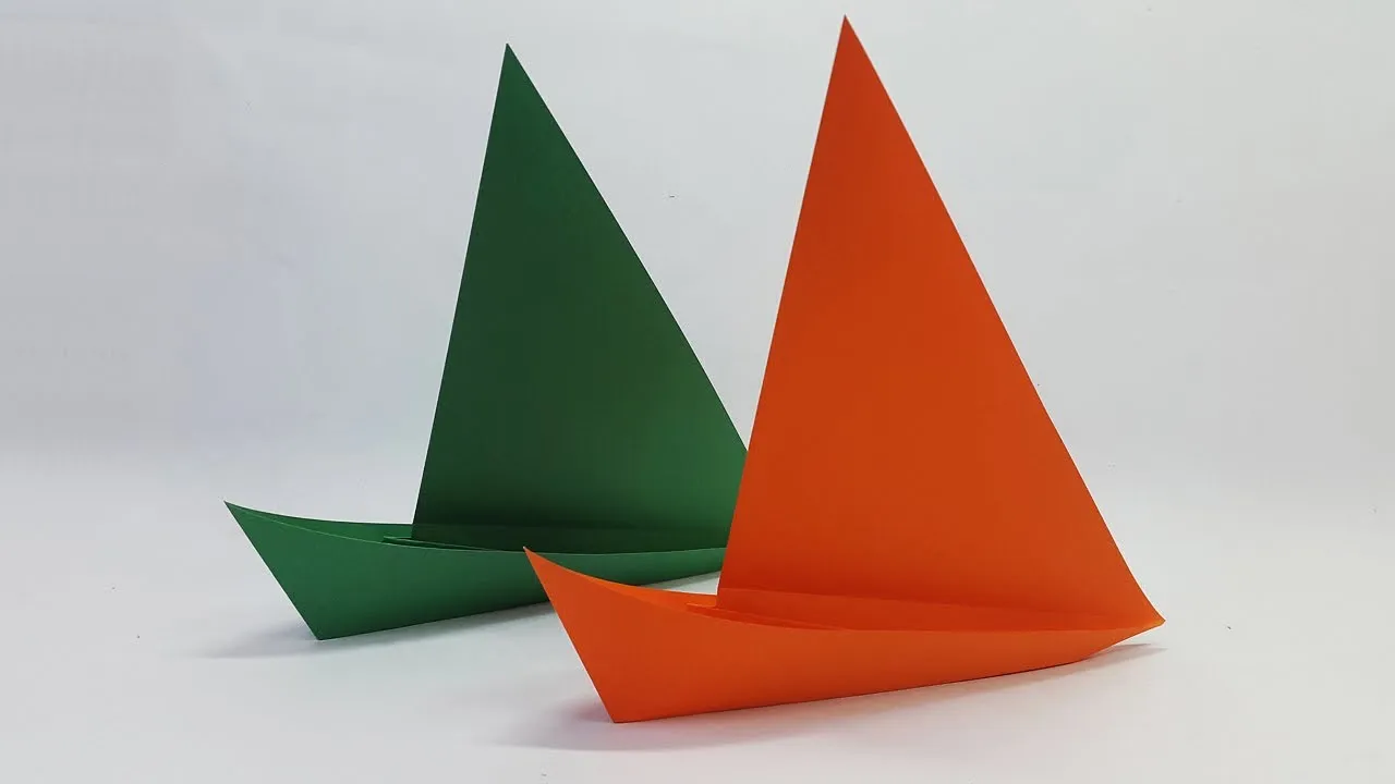 How To Make A Sailboat Origami Quickly - Paper Sailing Boat Tutorial