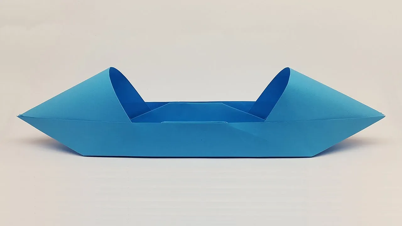 Origami Boat Tutorial That Floats | How To Make A Paper Boat (Canoe) For Kids