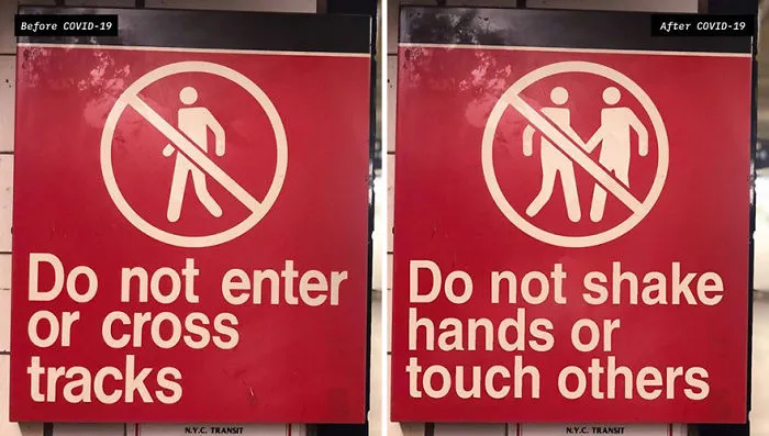 Artist Reimagines 10 Street Signs Inspired By Quarantine