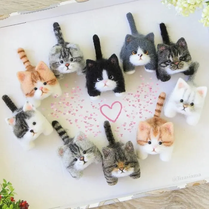 Russian Artist’s Felted Wool Animals Might Stun You With Their Cuteness (67 Pics)