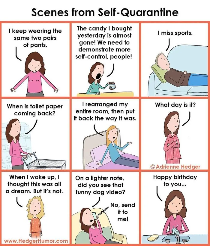 33 Funny Comics About Quarantining With Your Family By Hedger Humor