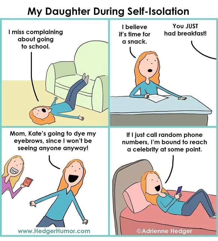 33 Funny Comics About Quarantining With Your Family By Hedger Humor