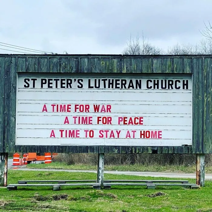 16 Funny Church Signs About Coronavirus
