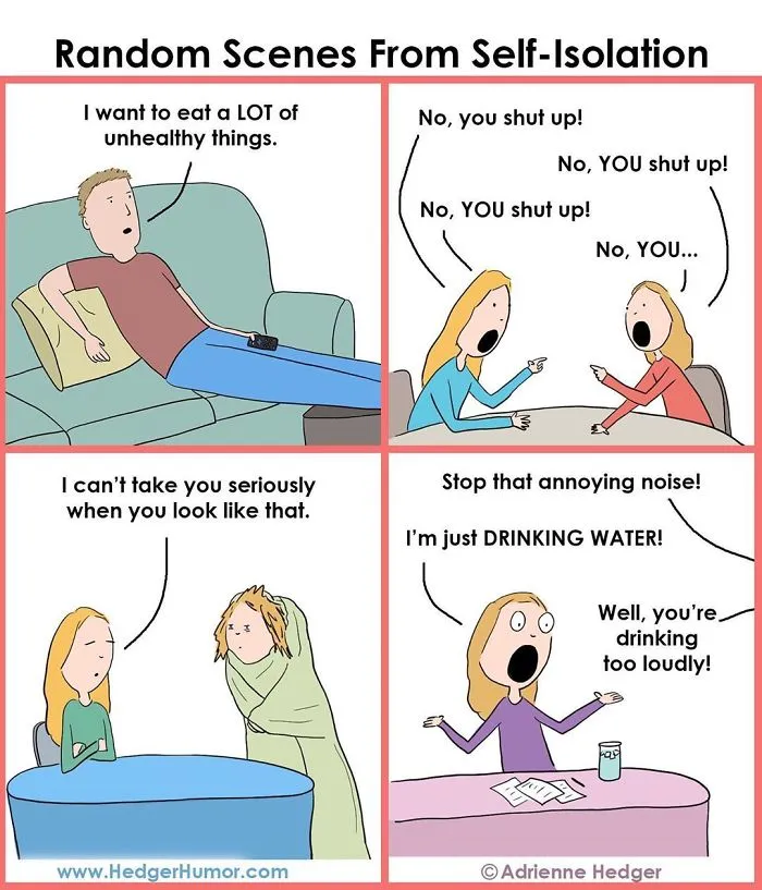 33 Funny Comics About Quarantining With Your Family By Hedger Humor