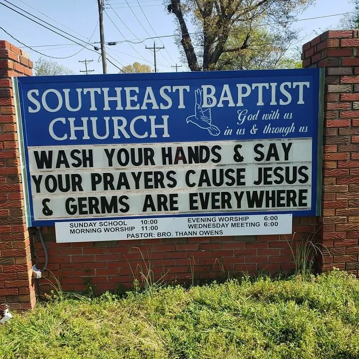 16 Funny Church Signs About Coronavirus