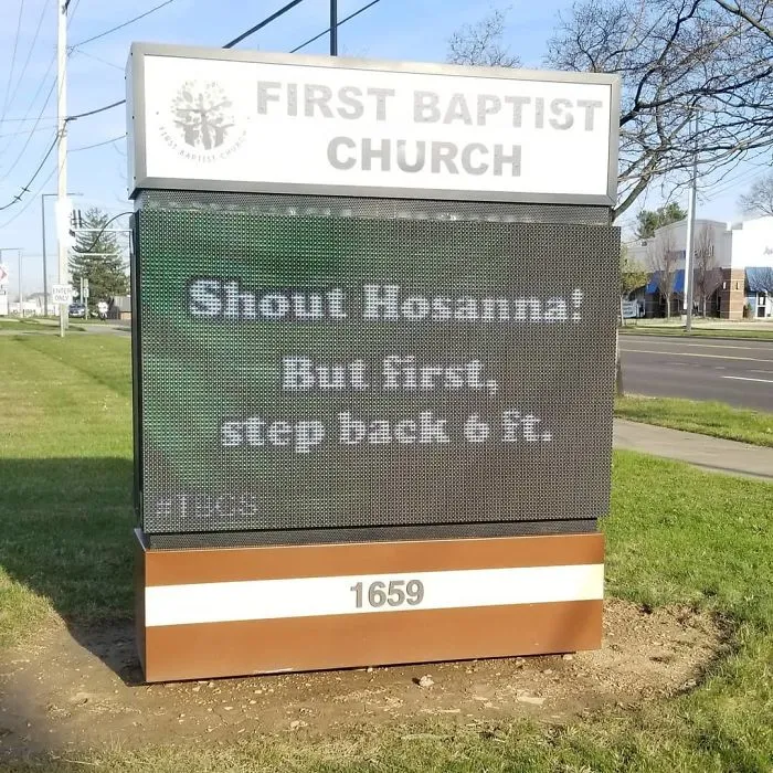 16 Funny Church Signs About Coronavirus