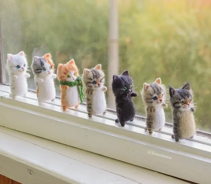 Russian Artist’s Felted Wool Animals Might Stun You With Their Cuteness (67 Pics)