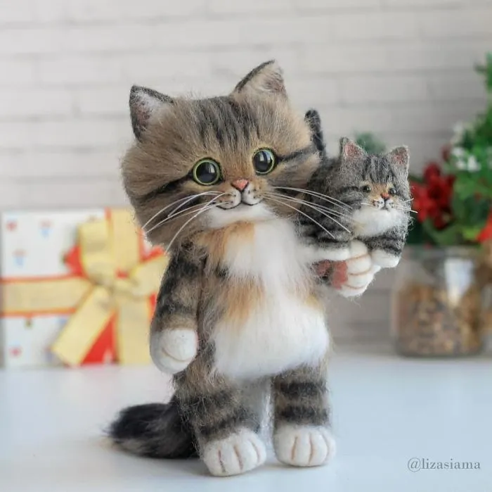 Russian Artist’s Felted Wool Animals Might Stun You With Their Cuteness (67 Pics)