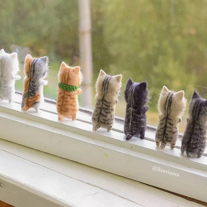 Russian Artist’s Felted Wool Animals Might Stun You With Their Cuteness (67 Pics)
