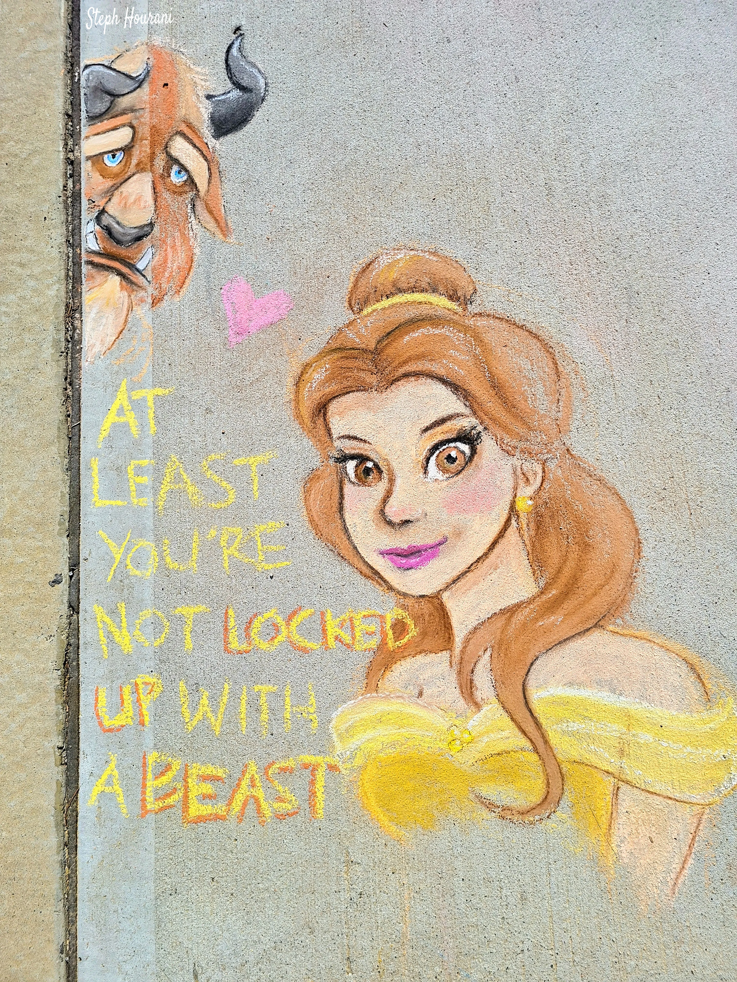 I Did Some Pavement Chalk Art To Try Bring A Smile To My Neighbour's Faces During Covid Isolation.