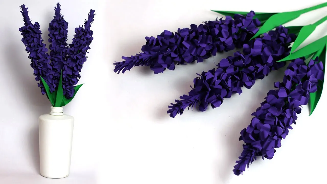 Easy DIY Paper Stick Flower Making -Paper Craft Easy Stick Flower Idea