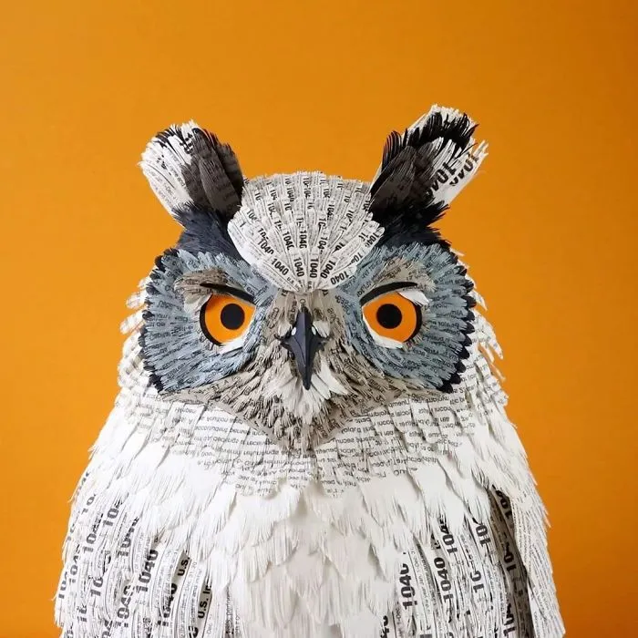 Artist Uses Paper To Recreate Bird Species All Around The World (30 Pics)