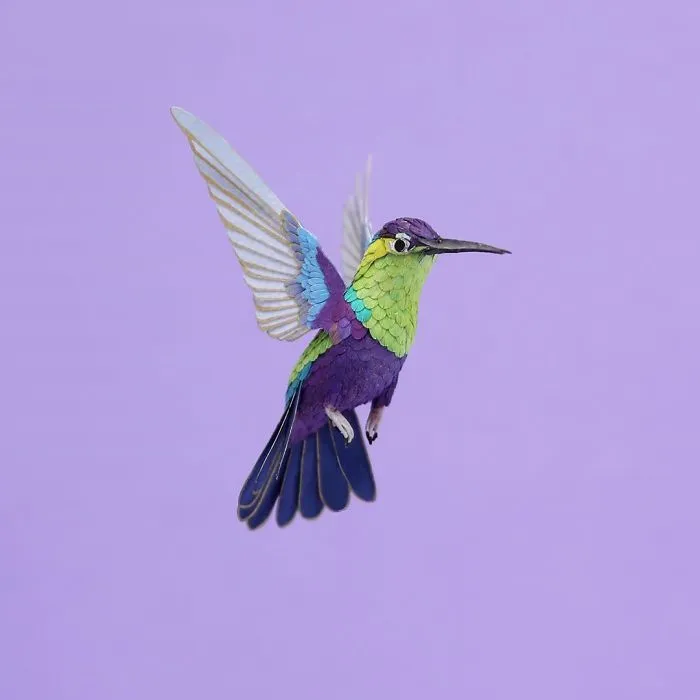 Artist Uses Paper To Recreate Bird Species All Around The World (30 Pics)
