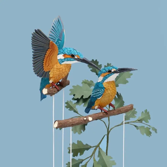Artist Uses Paper To Recreate Bird Species All Around The World (30 Pics)