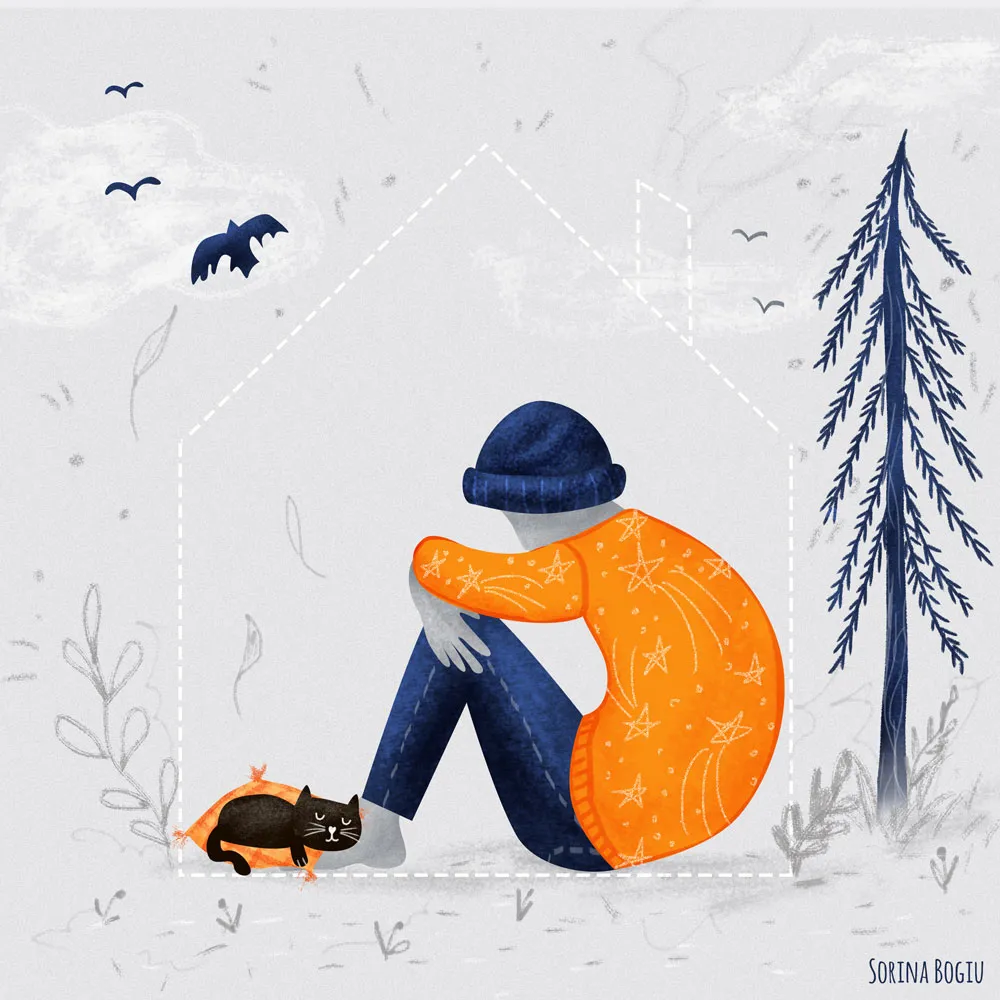 This Illustration Encourages You To Be Grateful For What You Have And To Help Those Most Vulnerable